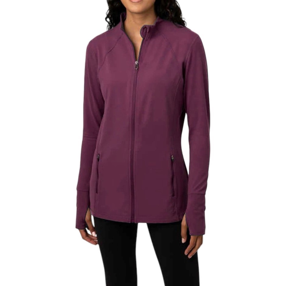 TUFF Women's Vida Athletic Jacket, Size XL, Magenta.