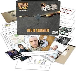 UNIVERSITY GAMES in Alderstein Murder Mystery Party Case File, Multicolour,