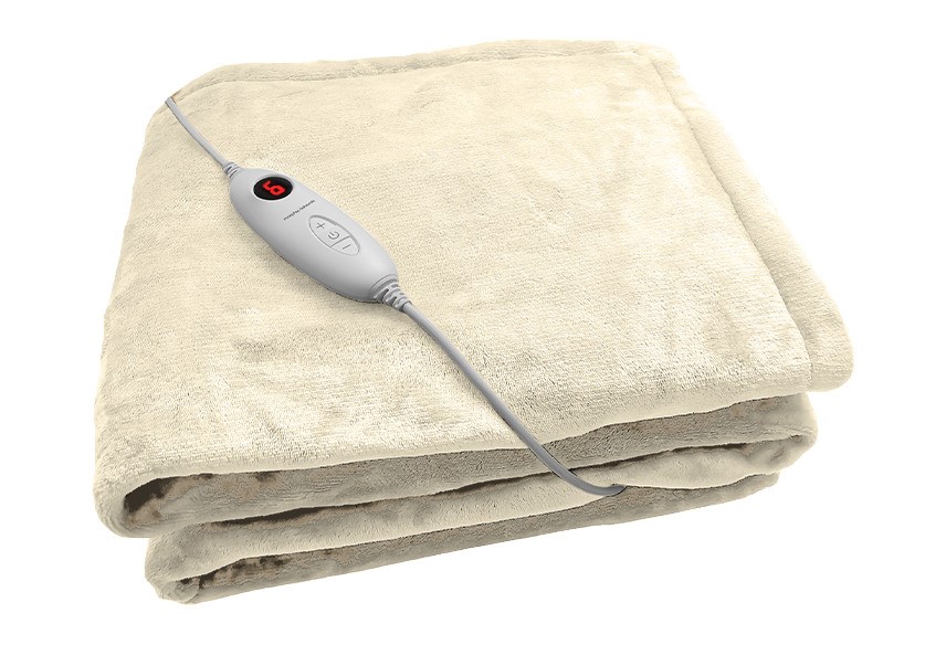 MORPHY RICHARDS Micro Fleece Heated Throw, 180cm x 130cm, Cream. N.B: Not i