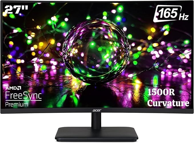 ACER ED270R 27 Inch (68.58 Cm) 1920 X 1080 Pixels Full Hd 1500 R Curved Gam