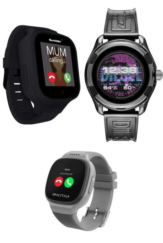 3 x Assorted Smart Watches. 1 x DIESEL Men's Quartz Digital Watch smart Dis