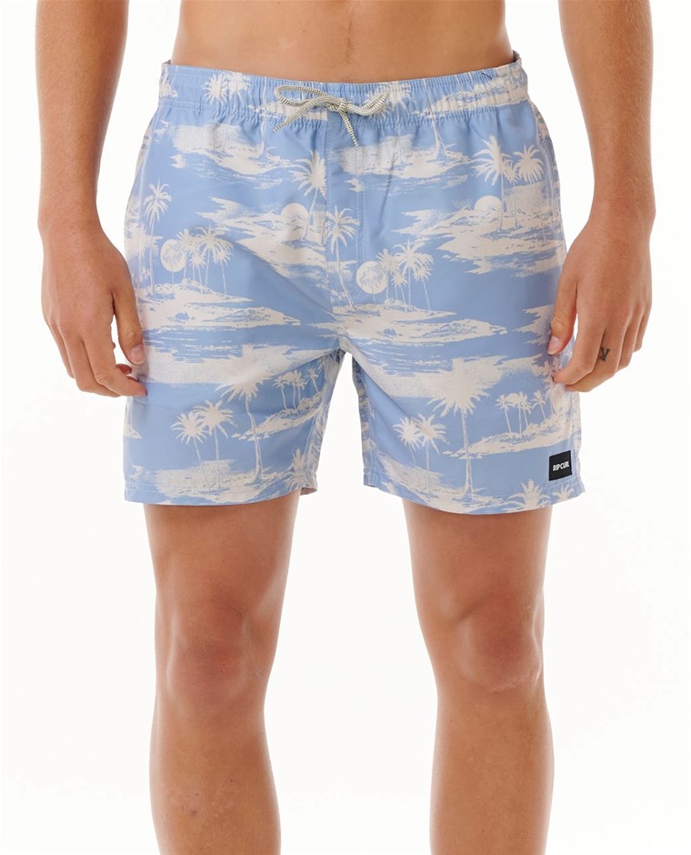 RIP CURL Men's Dreamers 16" Volley Shorts, Size S, Spray Blue (2139). Buye