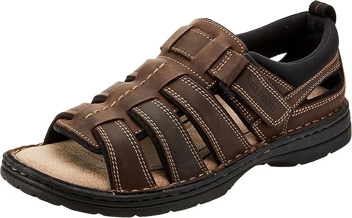 HUSH PUPPIES Men's Spartan Sandals, Size AU10 / US11, Brown.