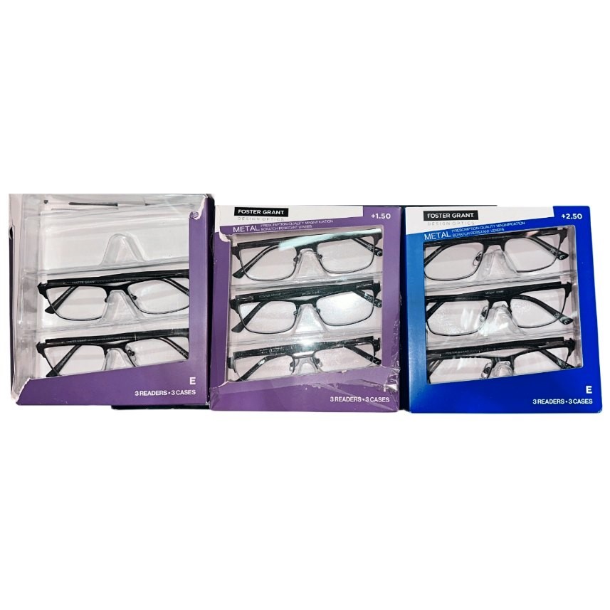 Assorted FOSTER GRANT Prescription Quality Magnification Reading Glasses by