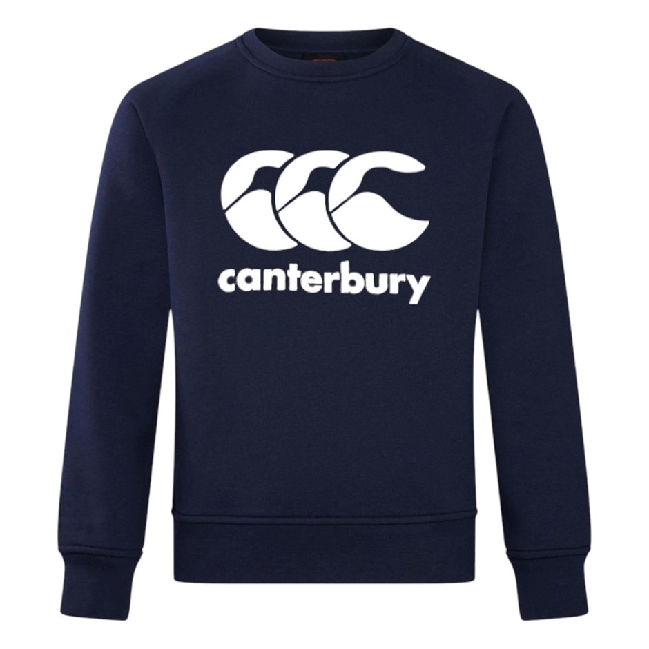 CANTERBURY Men's CCC Fleece Crew Sweater, Size 2XL, 60% Cotton, 769 Navy, Q