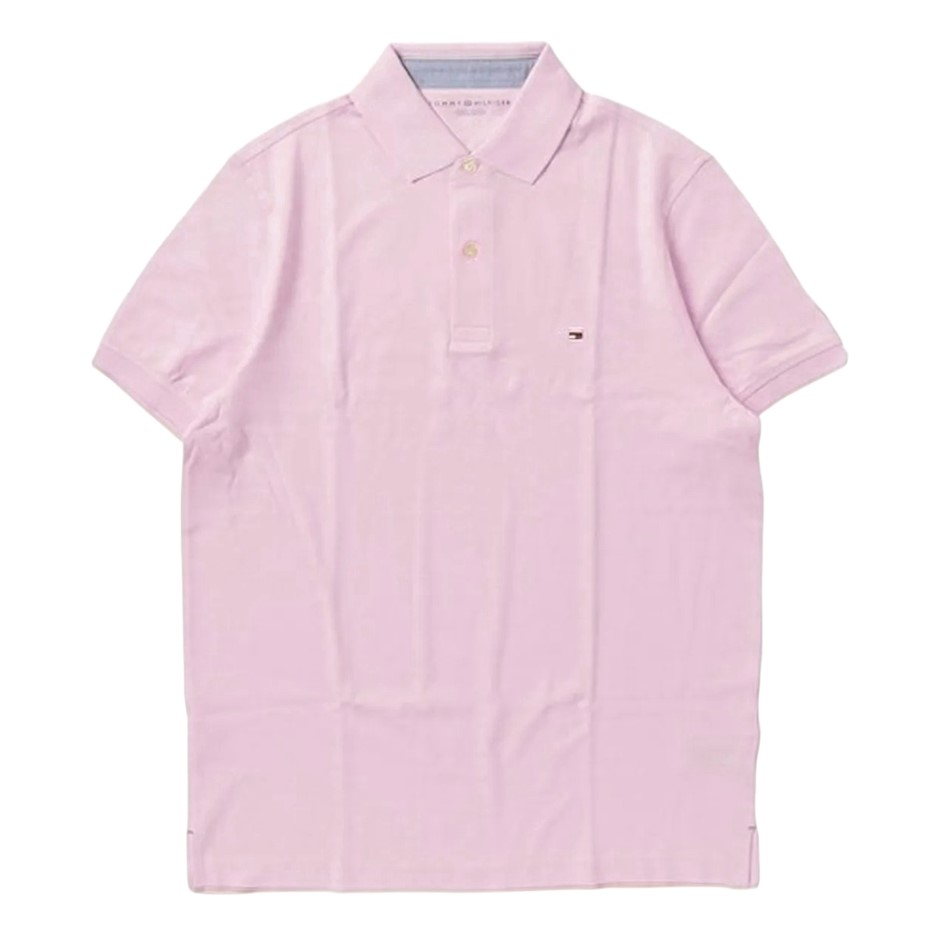 TOMMY HILFIGER Men's Richard Polo, Size M, 100% Cotton, Pink (TOA), 43844.