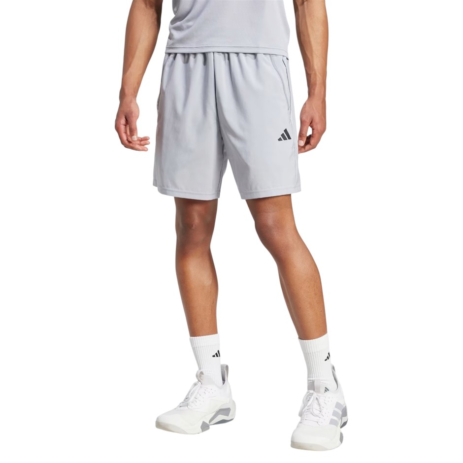 ADIDAS Men's TR-ES Woven Shorts, Size AU M 7", HaloSilver/Black, JX2716. B