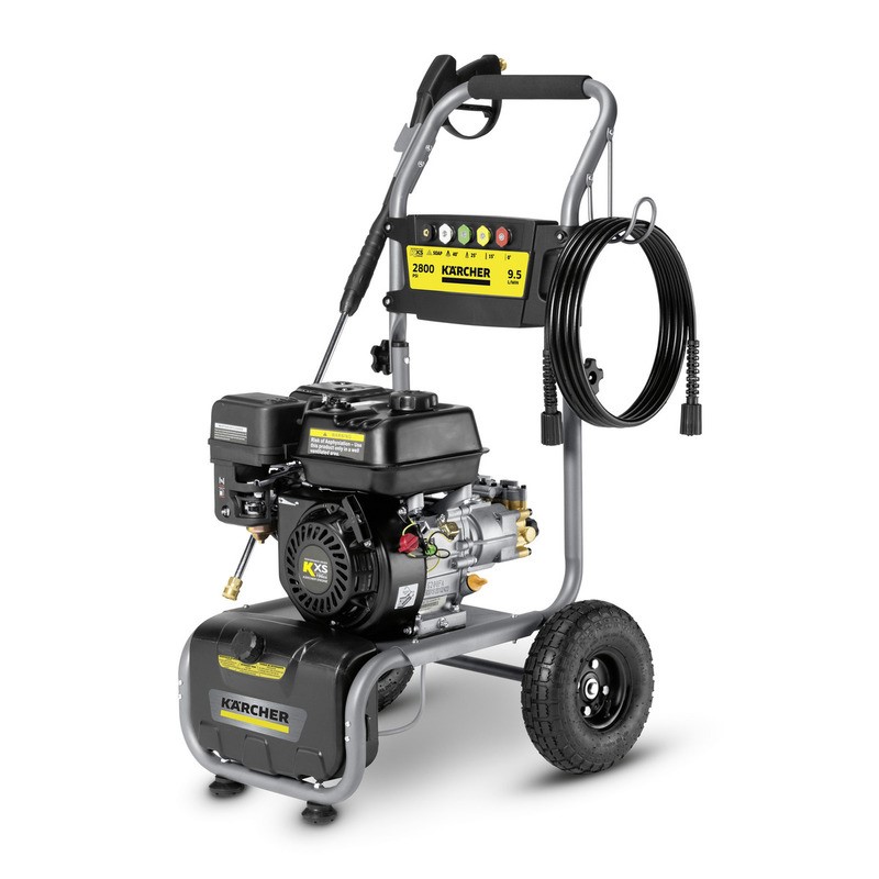 KARCHER G2800 Petrol Pressure Washer 2800psi, 9.5L/Min Mount on Wheeled Fol
