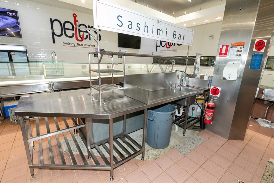 Preperation Sashimi Bench With Sink (Commercial)