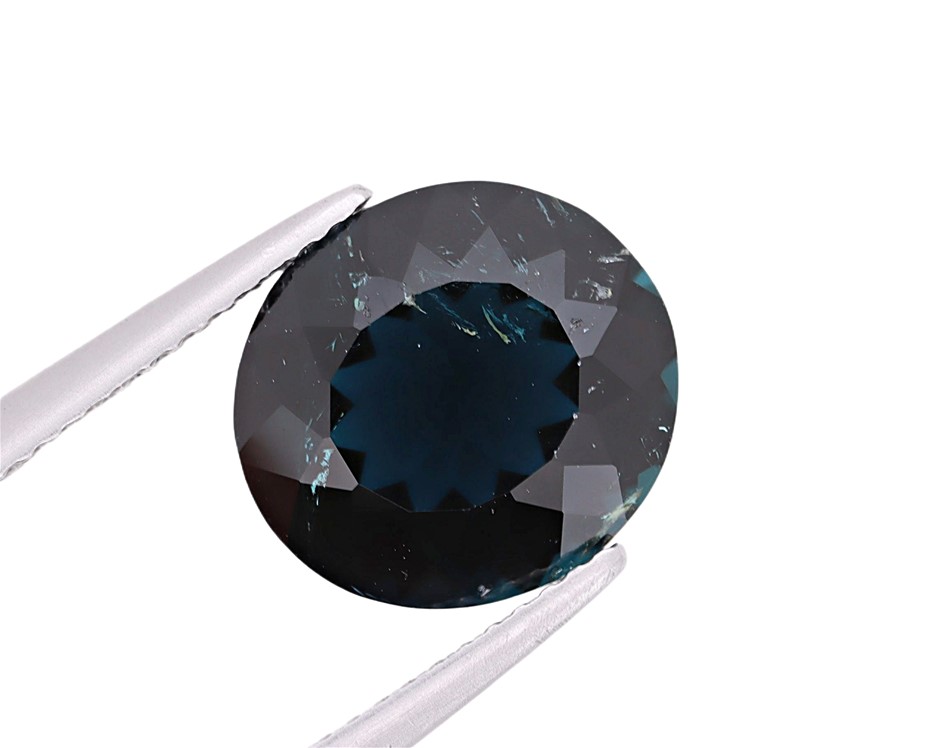 Natural Dark Blue Tourmalines Gemstones Collection