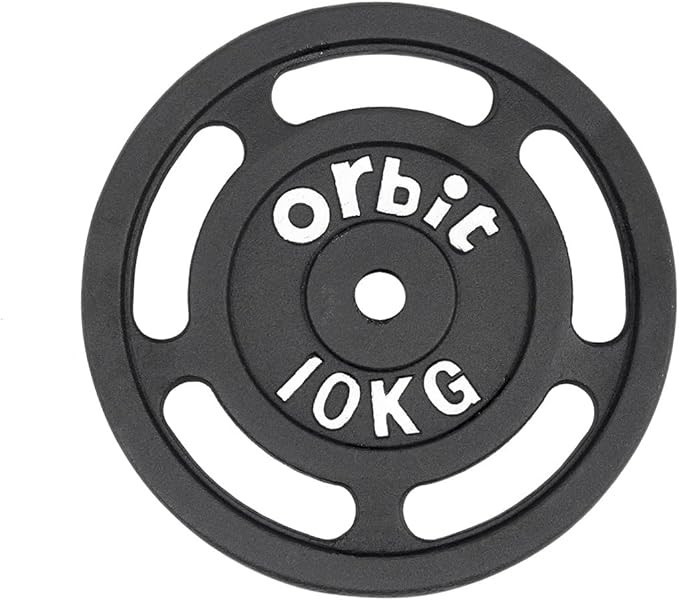 2 x Orbit Standard 25 mm Cast Iron Weight Plate, 10 kg