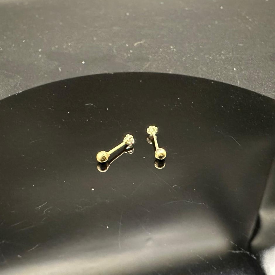 Last Piece - Minimalist Stud Earrings in Gold