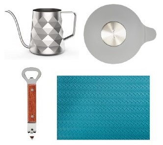 4 x Assorted Kitchen Items: x2 OXO Good Grips Tub Stopper, x1 COFFEE CULTUR