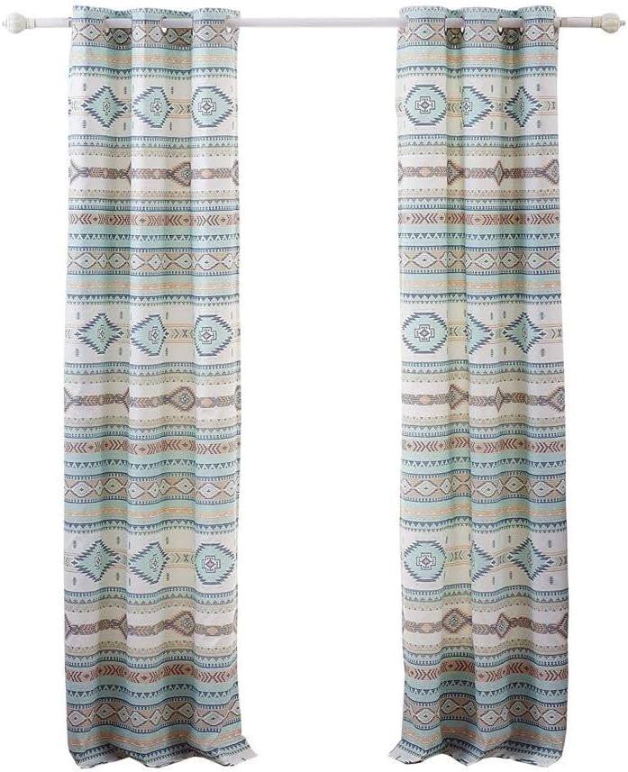 BAREFOOT BUNGALOW Grommet Panel/Tieback Set, 213.4W x 213.4L cm (2 Panels),