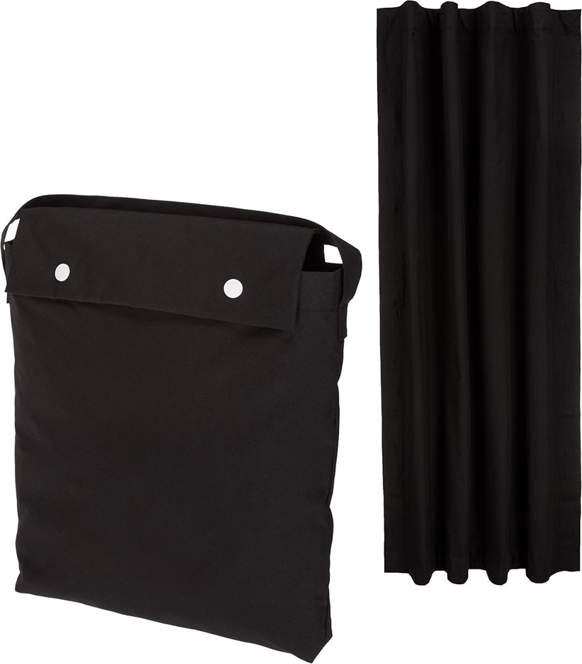 2 x AMAZON BASICS Portable Window Blackout Curtain Shade w/ Suction Cups, 1