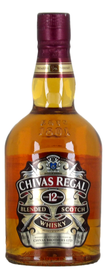 Chivas Regal Blended Scotch Whisky (1x 700mL), Scotland.