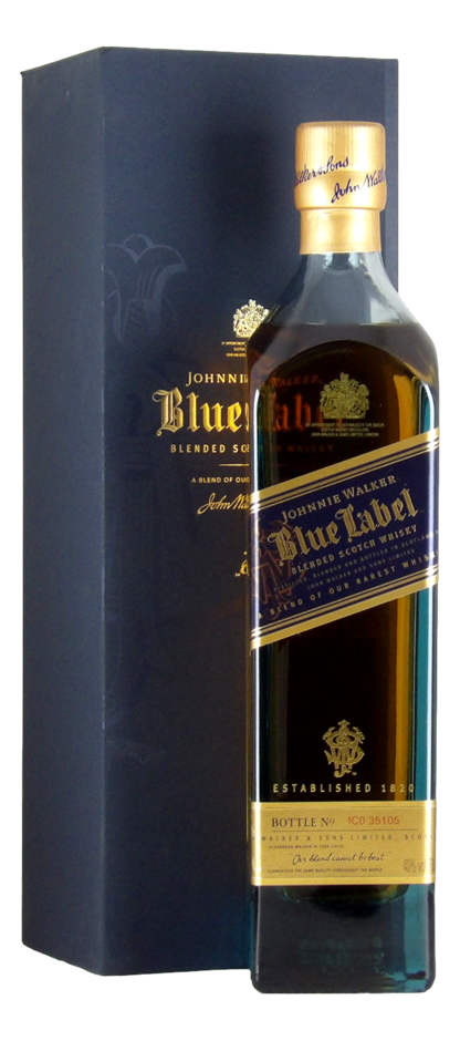Johnnie Walker Blue Label Blended Scotch Whisky (1x 700mL), Scotland.