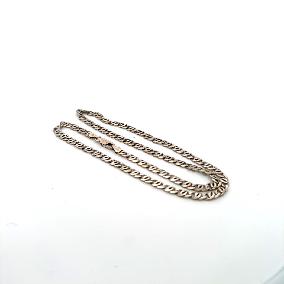Sterling Silver Birdseye Link Chain with Parrot Clasp