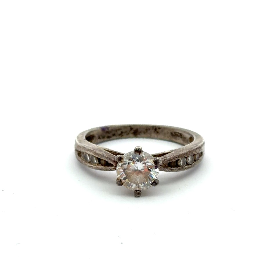 Sterling Silver Cubic Zirconia Ring