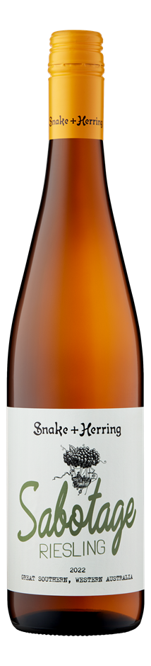 Snake + Herring Sabotage Riesling 2022 (6x 750mL) Great Southern