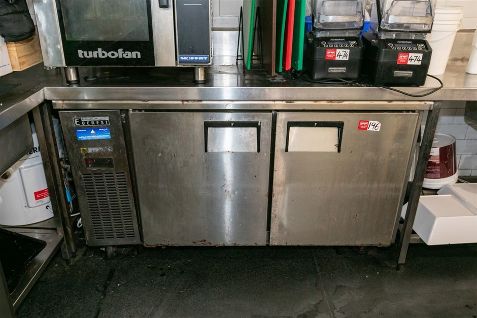 Everest B150C-2FF0S-E Under Bench 2 Door Freezer
