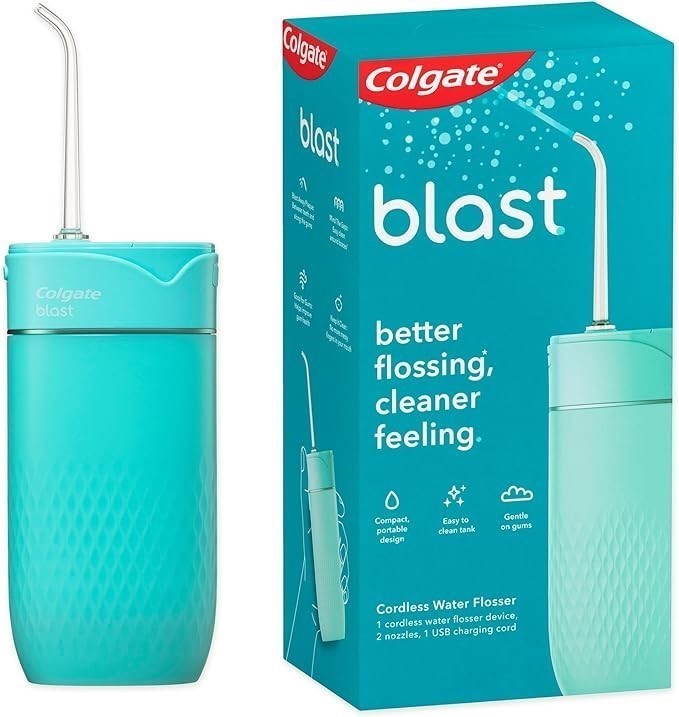 COLGATE Blast Water Flosser, Cordless, Water Resistant, Rechargeable, Home