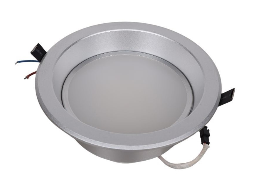 18 x LUMMAX 16W LED Round Deep Face Commercial Downlights 5500K, Satin Chro