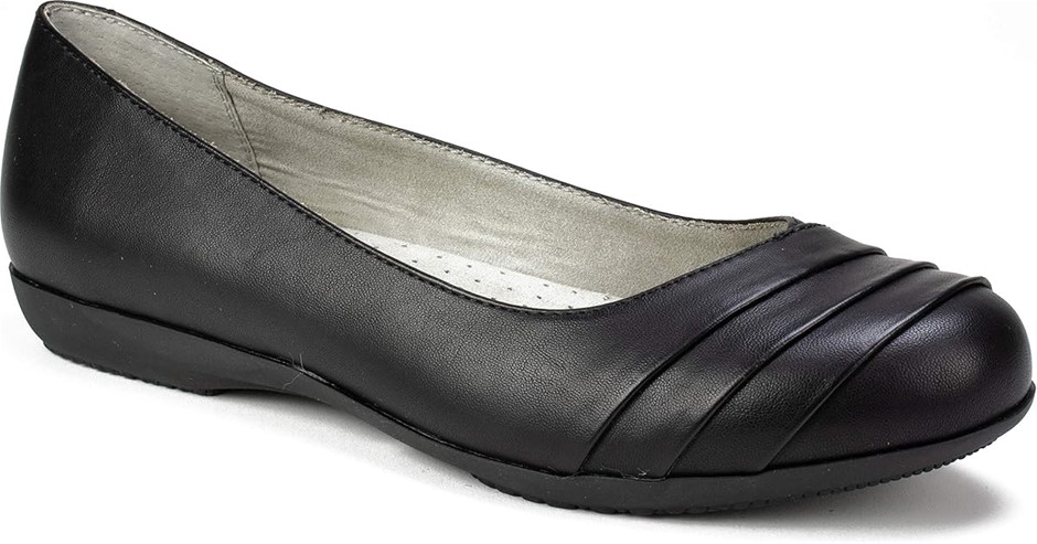 CLIFFS By WHITE MOUNTAIN Women's Clara Flats. Size US 10W. Colour: Black/Bu