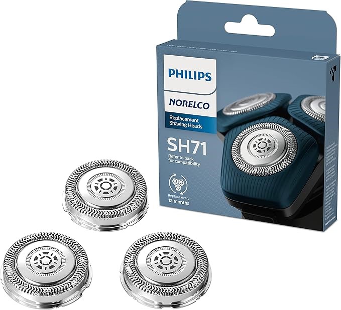 PHILIPS Norelco Genuine SH71/52 Shaving Heads compatible with Norelco Shave