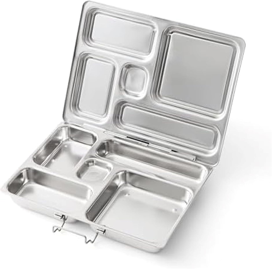 PLANETBOX RoverClassic Stainless Steel Bento Lunch Box with 5 Compartments