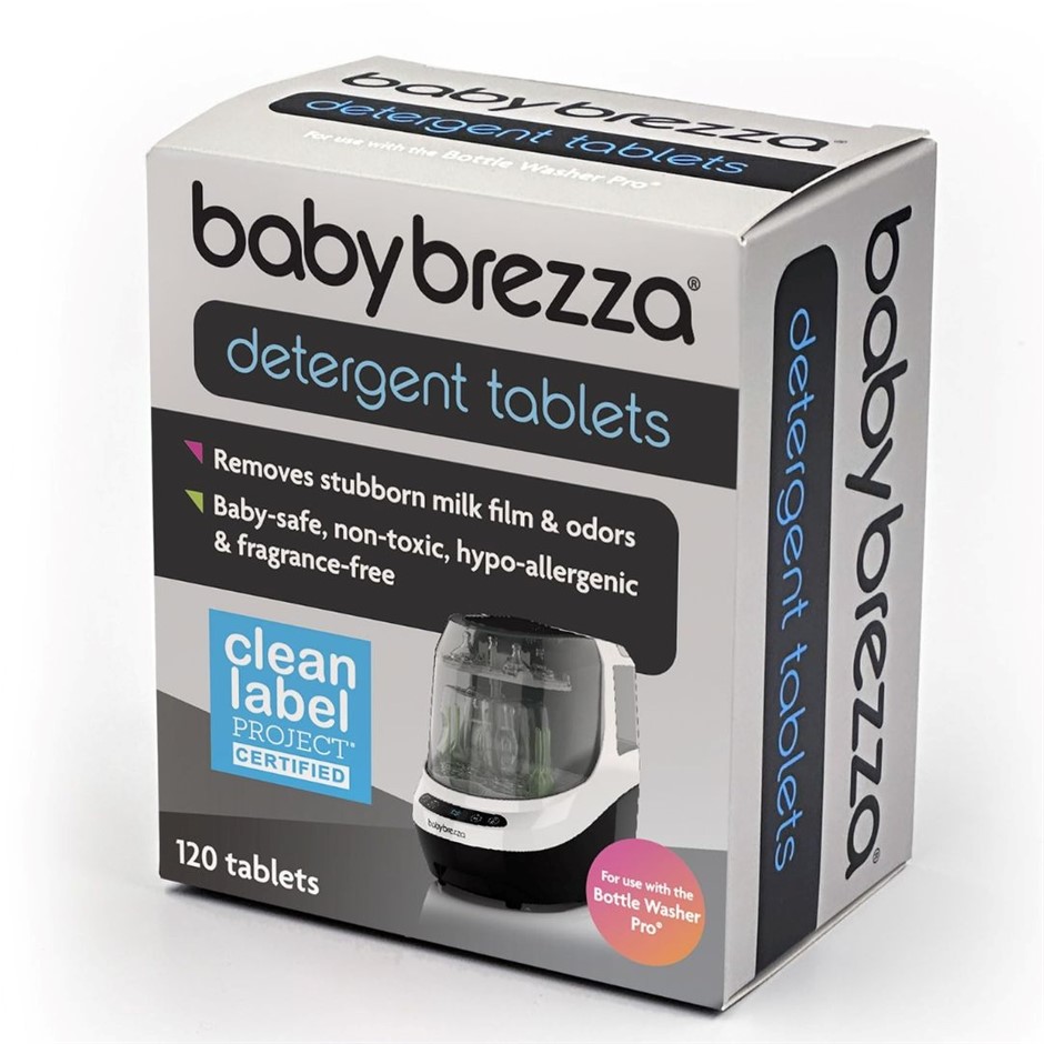 BABY BREZZA Detergent Tablets for Bottle Washer Pro, 120 Tablets Per Pack