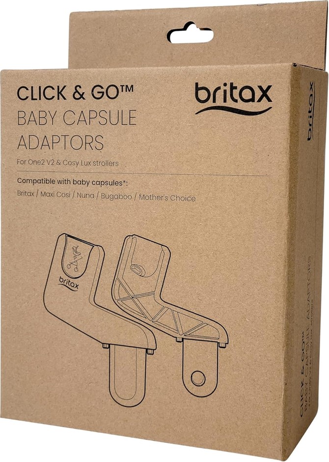 BRITAX One2 V2 Cosy Lux Click and Go Baby Capsule Adaptors, Compatible with
