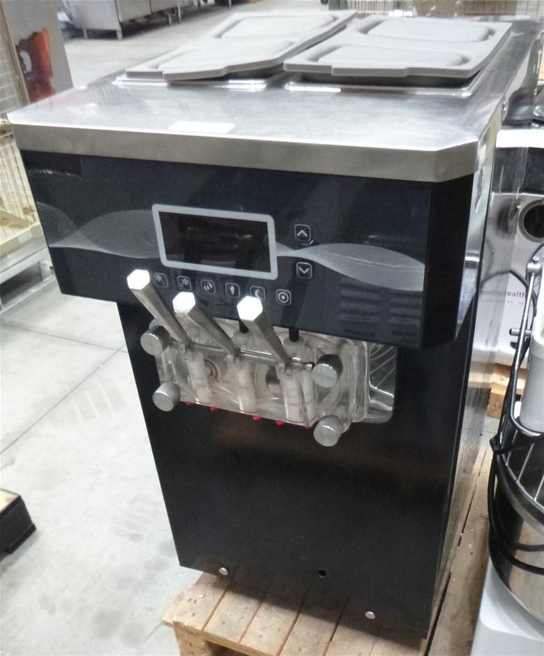 Brullen Commercial Twin Barrel Countertop Soft Serve Ice,