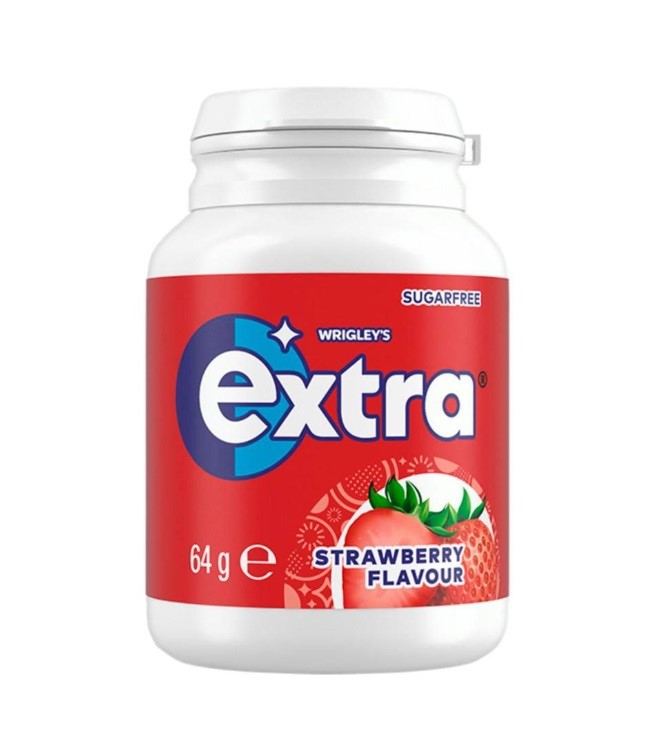13 x WRIGLEY'S Extra Chewing Gum, Strawberry, 64g.