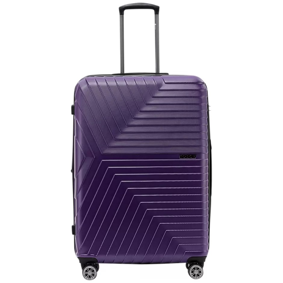 TOSCA Huston Hardside Luggage Large Suitcase,  76.5 x 32.5 x 50.5cm, Purple