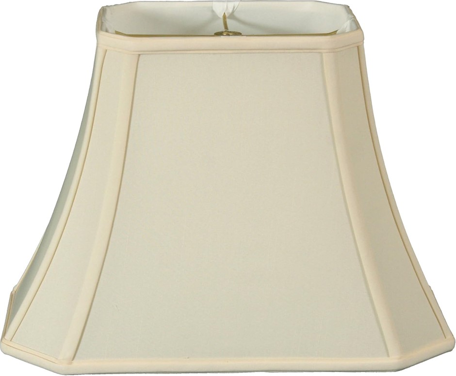 ROYAL DESIGNS Rectangle Cut Corner Lamp Shade - Eggshell - (7 x 9) x (10.25