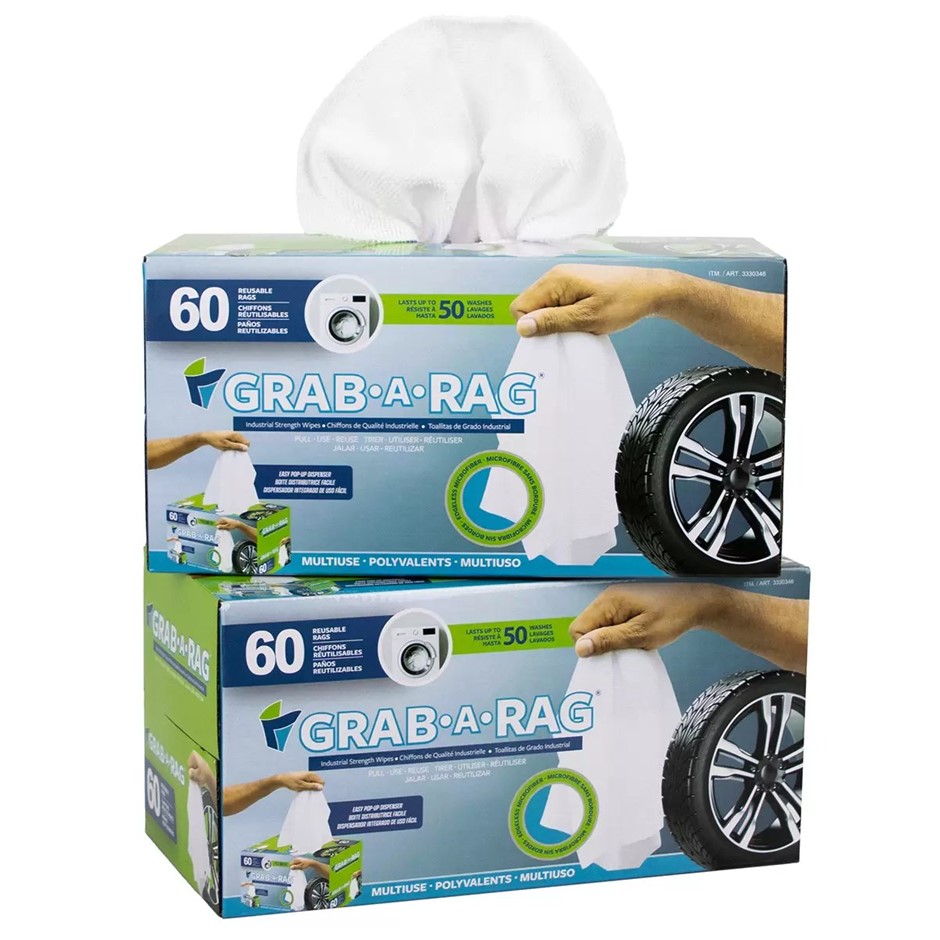 Grab-A-Rag Microfiber 120 Pack NB: damaged box