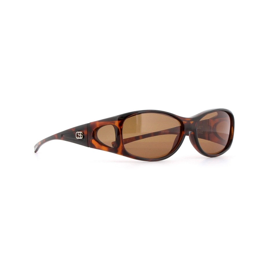 OVERSPEX Lucido Polarized Sunglasses, Tortoiseshell/Brown, OSL37BP. Buyers