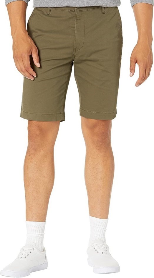 LEVI'S Men's XX Chino Shorts, Size 32, 98% Cotton, Olive Night (0057), 8522