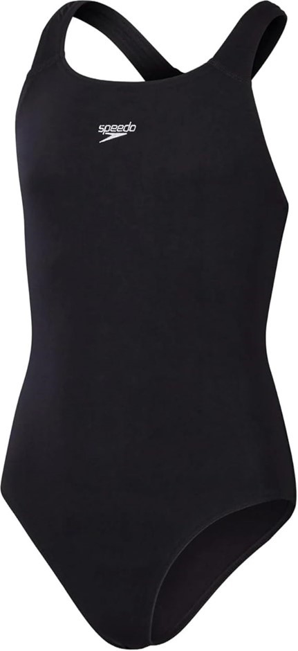 SPEEDO Endurance+ Medalist Swimsuit, Size AU10, Black, 8-134710001. RRP: $7
