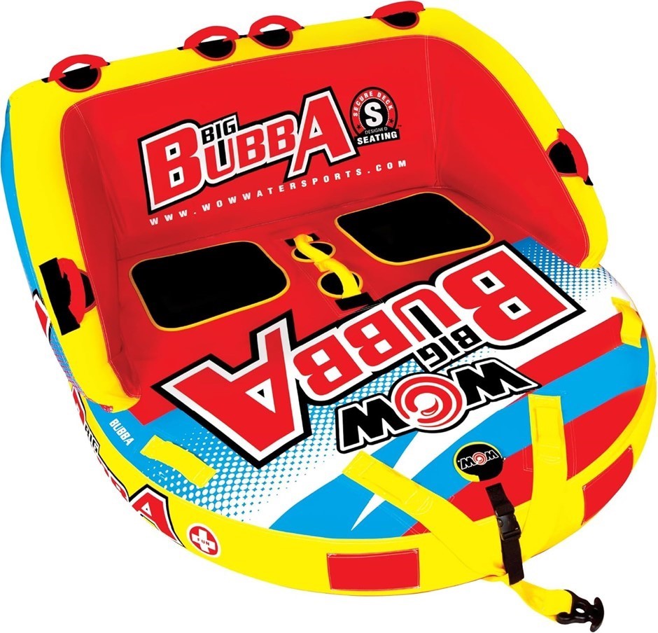 WOW SPORTS World of Watersports, Big Bubba Hi Visbility Towable Deck Seat,