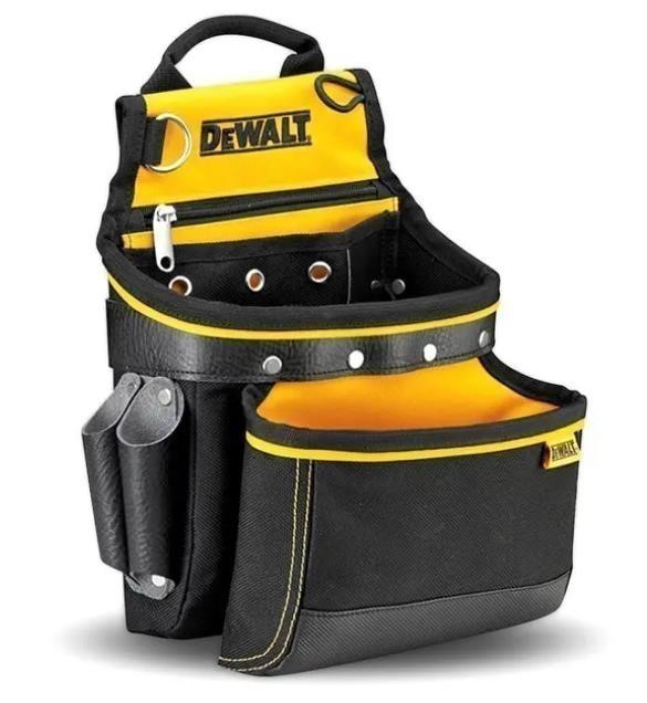 DeWALT Multi Purpose Tool Pouch 26 x 14 x30.5cm, External Leather Tool Hold