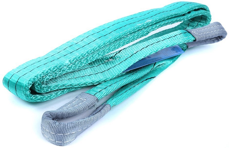 2 x Flat Webb Lifting Slings, WLL 2000kg x 1.5M (with Test Cert).