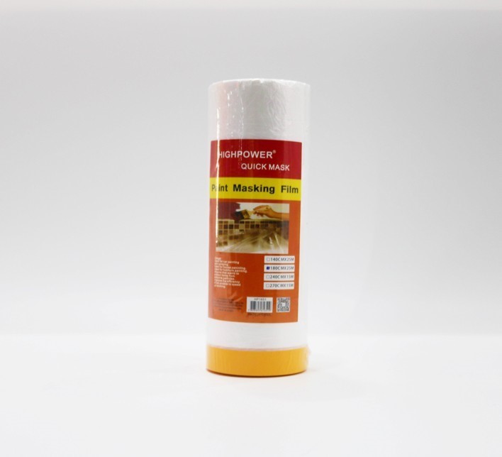 3 x HIGH POWER Paint Masking Films, 140cm x 25M.