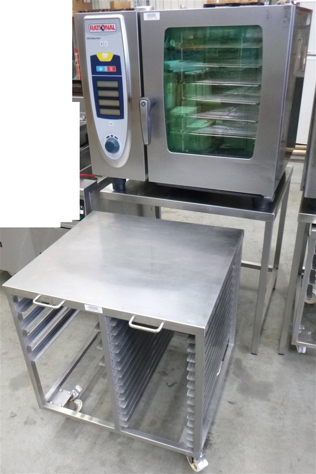 Rational Self Cooking Center 6 Tray Benchtop Stainless Steel Combi Oven
