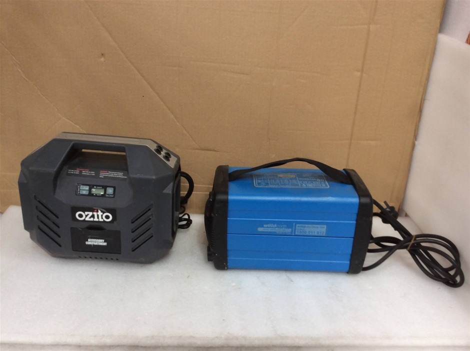 Ozito DPI-5000 Dual Power Inflator + Weldcorp Inverter 80 Inverter Welder