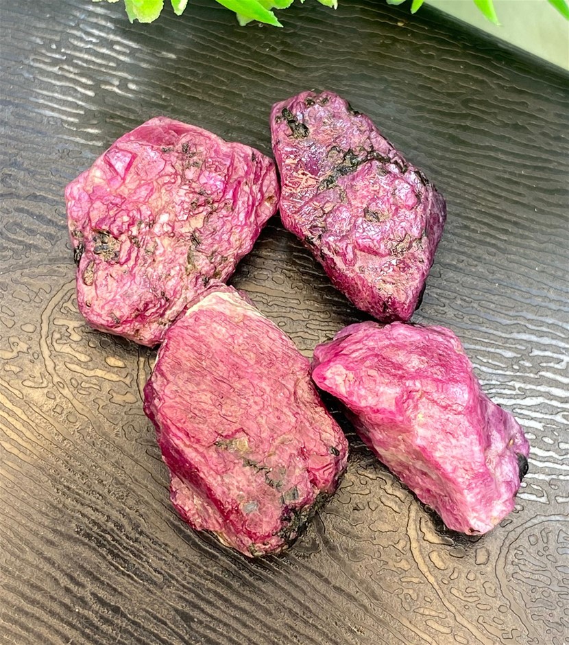 88.20 CT Lovely Reddish-Pink Natural Ruby Chunks
