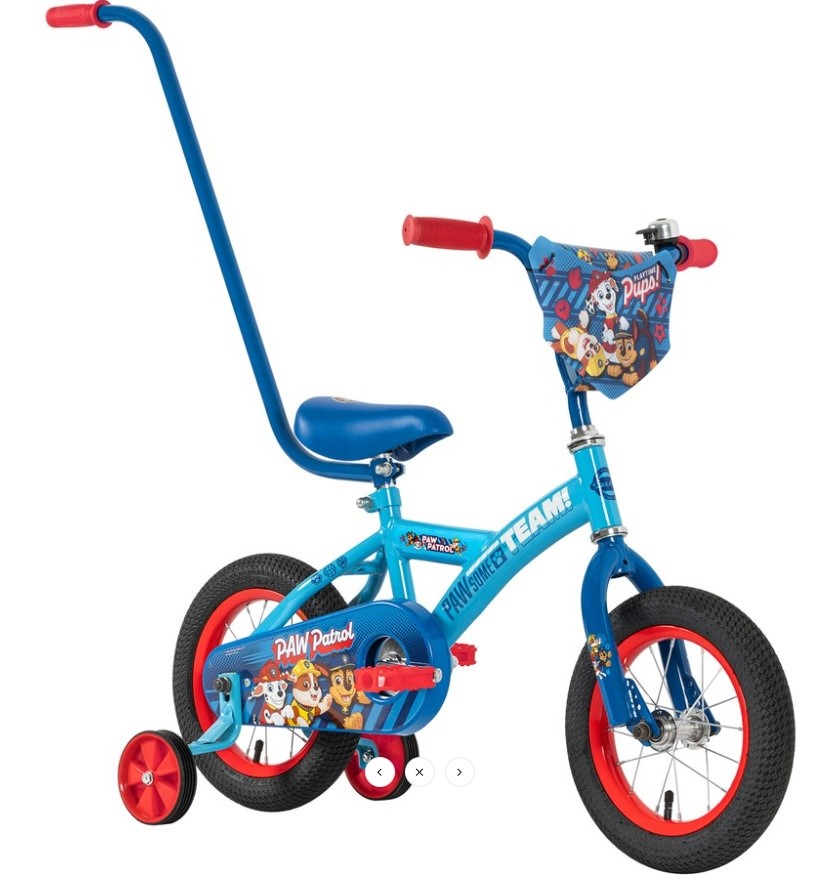 PAW PATROL Bike 30cm with Handle, Blue