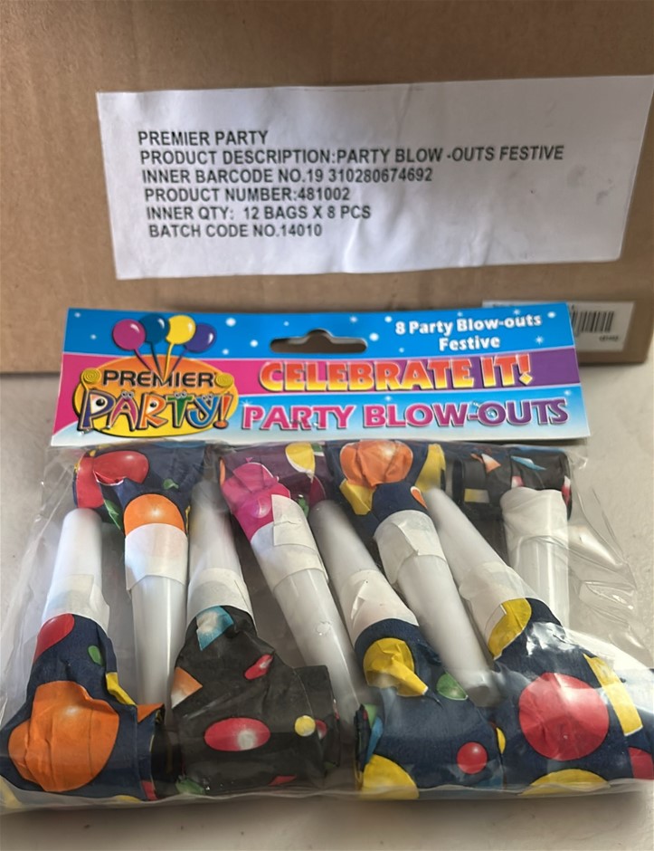 12x Packs of Party Blow-Outs