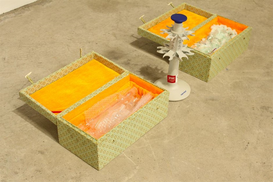 Quantity of Laboratory Glassware in Vintage Cases